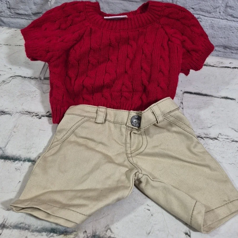 Build A Bear Clothing Lot Boys Winter Ski Lot Sunglasses Sweater‎ Vest Hat Shoes
